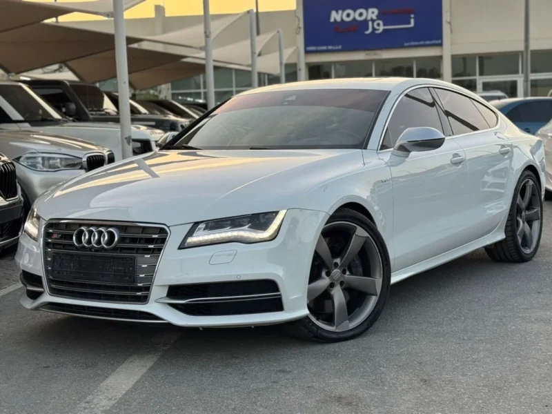 2014 Audi S7 Top 4.0 Litres V8 Petrol Engine White Black SUV Full Option GCC Specs