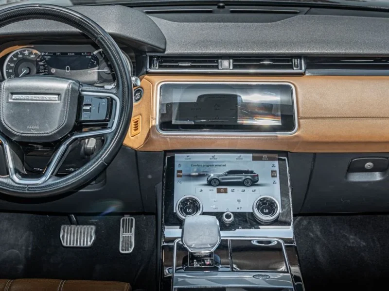 2021 Land Rover Range Rover Velar R-Dynamic 2.0L 4 Cylinders Petrol Engine Black Tan SUV