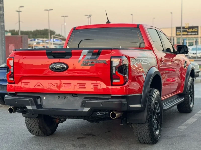 2023 Ford Ranger RAPTOR 3.0 Litres 6 Cylinders Petrol Engine Orange Black Pickup Truck