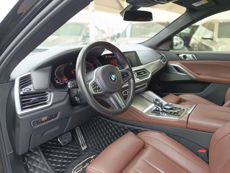 2020 BMW X6 XDRIVE40I XLINE 3.0 Litres 6 Cylinders Petrol Engine Black Tan SUV GCC