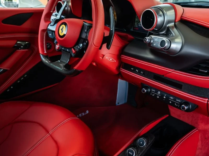 2022 Ferrari F8 Tributo STD 3.9T V8 Petrol Engine White Red Coupe Automatic