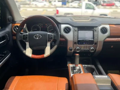 2014 TOYOTA TUNDRA 5.7 Litres V8 Petrol Engine Brown Tan Pickup Truck Automatic