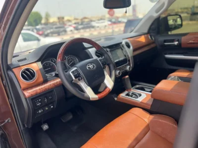 2014 TOYOTA TUNDRA 5.7 Litres V8 Petrol Engine Brown Tan Pickup Truck Automatic