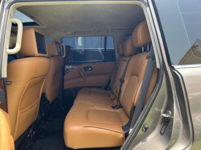 2018 NISSAN PATROL LE TITANIUM 5.6 Litres V8 Petrol Engine Grey Tan SUV GCC Specs
