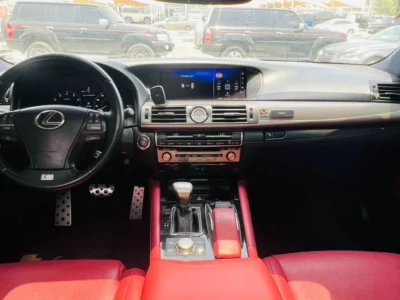 2016 LEXUS LS460 F SPORT 4.6 Litres V8 Petrol Engine Black Red Sedan American Specs