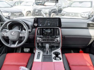 2026 Lexus LX700h F-Sport 3.5 L V6 Twin-Turbo Hybrid Powertrain Black Red SUV GCC