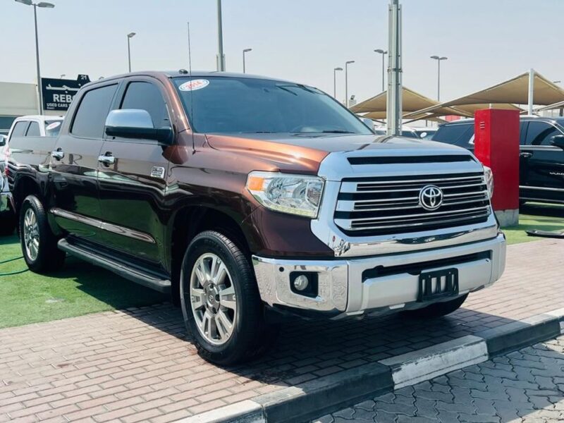 2014 TOYOTA TUNDRA 5.7 Litres V8 Petrol Engine Brown Tan Pickup Truck Automatic