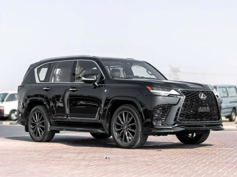 2026 Lexus LX700h F-Sport 3.5 L V6 Twin-Turbo Hybrid Powertrain Black Red SUV GCC