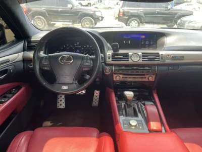 2016 LEXUS LS460 F SPORT 4.6 Litres V8 Petrol Engine Black Red Sedan American Specs