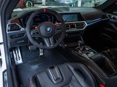 2023 BMW M4 CSL 3.0L Twin Turbocharged Inline 6 Engine White Black Coupe GCC Specs