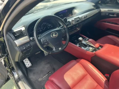 2016 LEXUS LS460 F SPORT 4.6 Litres V8 Petrol Engine Black Red Sedan American Specs