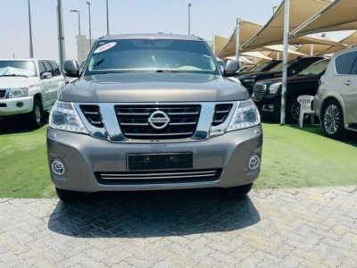 2018 NISSAN PATROL LE TITANIUM 5.6 Litres V8 Petrol Engine Grey Tan SUV GCC Specs
