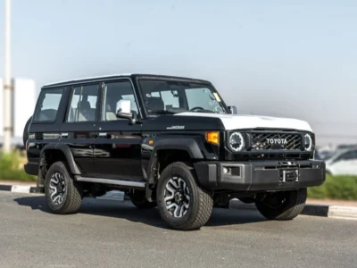 2026 Toyota Land Cruiser LC76 4.0L V6 Petrol Engine Black Brown SUV Mid Option GCC