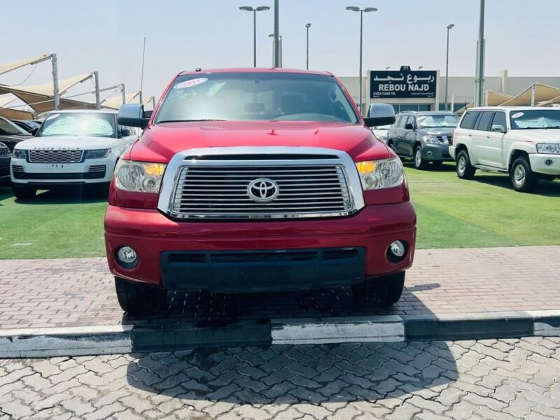 2011 TOYOTA TUNDRA 5.7 Litres V8 Petrol Engine Red Black Pickup Truck Automatic