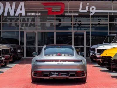 2020 Porsche 911 Carrera 3.0L Twin Turbo V6 Petrol Engine Silver Brown Coupe GCC Specs