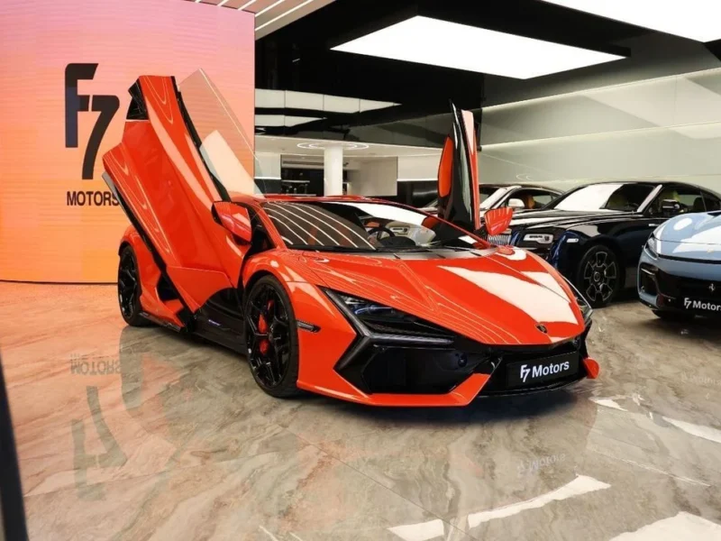 2026 Lamborghini Revuelto STD 6.5L V12 Hybrid Naturally Aspirated Engine Orange Black Coupe