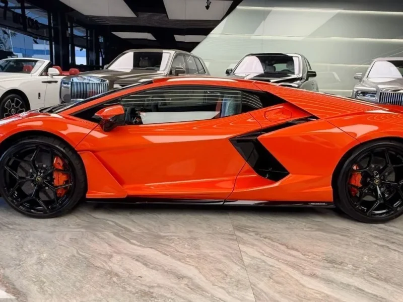 2026 Lamborghini Revuelto STD 6.5L V12 Hybrid Naturally Aspirated Engine Orange Black Coupe
