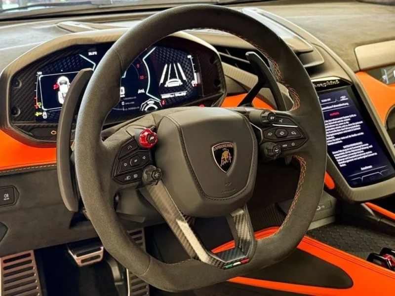 2026 Lamborghini Revuelto STD 6.5L V12 Hybrid Naturally Aspirated Engine Orange Black Coupe