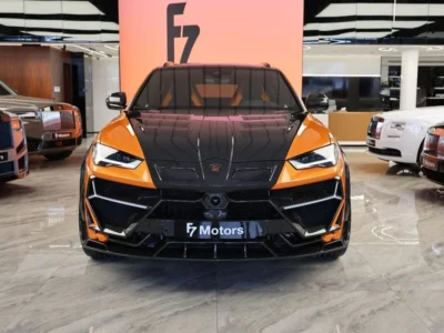2021 Lamborghini Urus Keyvany 4.0L Twin-Turbo V8 Orange Black SUV Full Carbon Loaded