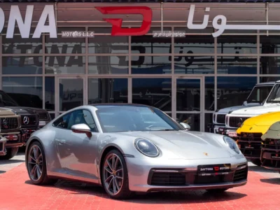 2020 Porsche 911 Carrera 3.0L Twin Turbo V6 Petrol Engine Silver Brown Coupe GCC Specs
