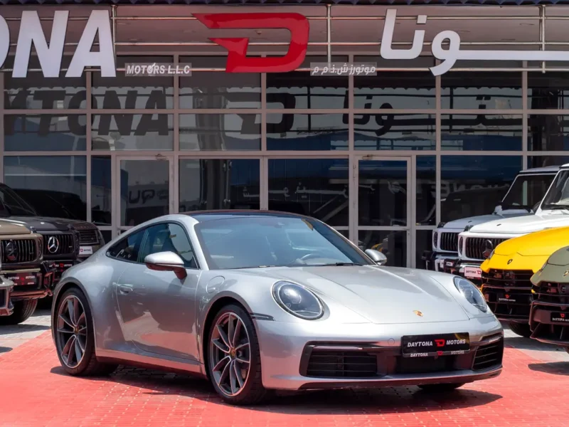 2020 Porsche 911 Carrera 3.0L Twin Turbo V6 Petrol Engine Silver Brown Coupe GCC Specs