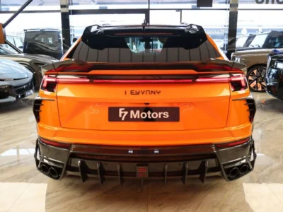 2021 Lamborghini Urus Keyvany 4.0L Twin-Turbo V8 Orange Black SUV Full Carbon Loaded