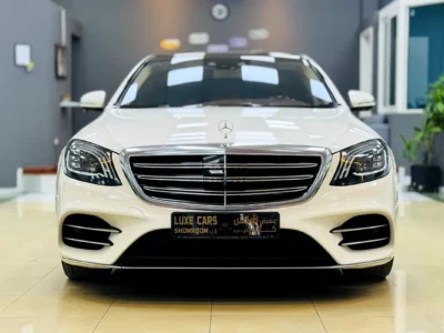 2018 Mercedes-Benz S 560 4MATIC V8 Biturbo Petrol Engine White Beige Sedan GCC Specs