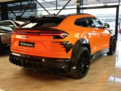 2021 Lamborghini Urus Keyvany 4.0L Twin-Turbo V8 Orange Black SUV Full Carbon Loaded
