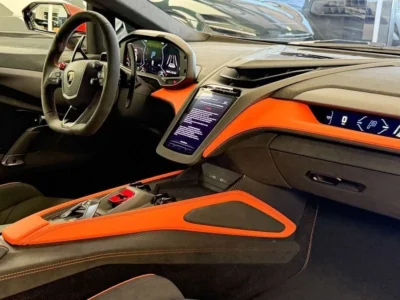 2026 Lamborghini Revuelto STD 6.5L V12 Hybrid Naturally Aspirated Engine Orange Black Coupe