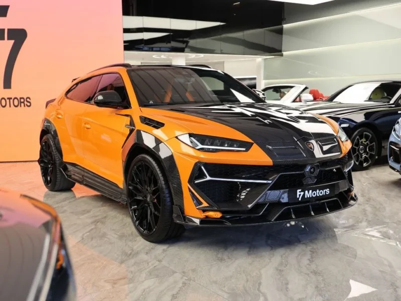 2021 Lamborghini Urus Keyvany 4.0L Twin-Turbo V8 Orange Black SUV Full Carbon Loaded