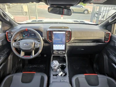 2025 FORD Ranger Raptor 2.0L 4 Cylinders Diesel Engine White Black Pickup Truck Full Option