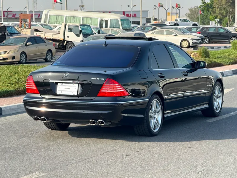 2003 Mercedes-Benz S-Class S 55 AMG 8 Cylinders Petrol Engine Black Sedan Clean Title