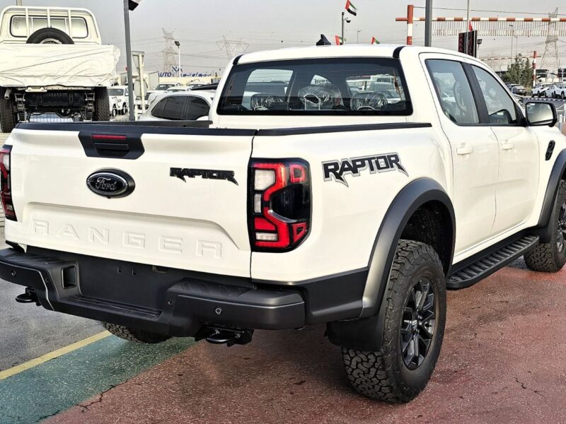 2025 FORD Ranger Raptor 2.0L 4 Cylinders Diesel Engine White Black Pickup Truck Full Option