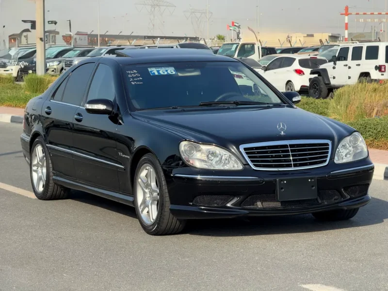 2003 Mercedes-Benz S-Class S 55 AMG 8 Cylinders Petrol Engine Black Sedan Clean Title