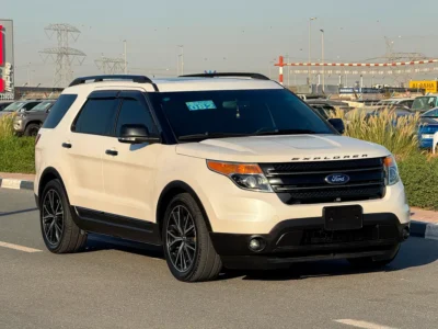 2015 Ford Explorer XLT 6 Cylinders Petrol Engine White Black SUV Japanese Specs