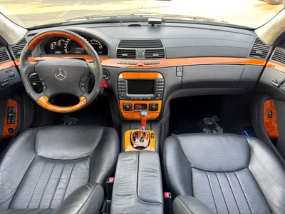 2003 Mercedes-Benz S-Class S 55 AMG 8 Cylinders Petrol Engine Black Sedan Clean Title