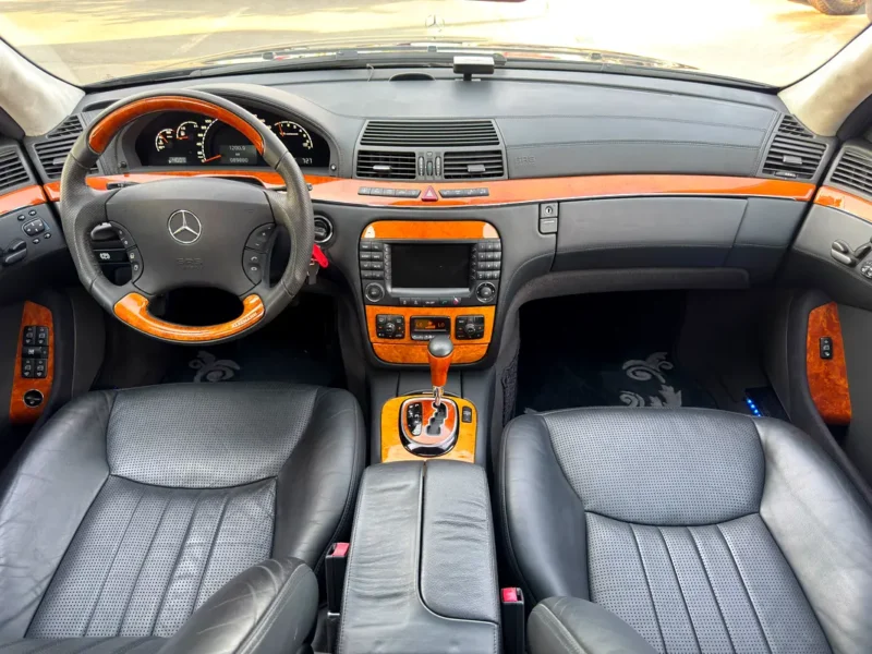 2003 Mercedes-Benz S-Class S 55 AMG 8 Cylinders Petrol Engine Black Sedan Clean Title