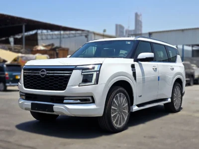 2026 Nissan Patrol LE Platinum City 3.5L Twin Turbo 6 Cylinders Petrol Engine White Tan SUV