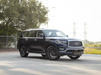 2024 Infiniti QX80 Luxury 5.6 Litres 8 Cylinders Petrol Engine Blue Brown SUV GCC