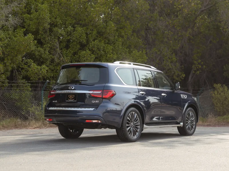 2024 Infiniti QX80 Luxury 5.6 Litres 8 Cylinders Petrol Engine Blue Brown SUV GCC