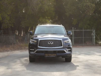 2024 Infiniti QX80 Luxury 5.6 Litres 8 Cylinders Petrol Engine Blue Brown SUV GCC