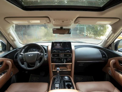 2024 Infiniti QX80 Luxury 5.6 Litres 8 Cylinders Petrol Engine Blue Brown SUV GCC