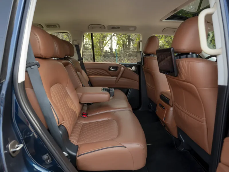 2024 Infiniti QX80 Luxury 5.6 Litres 8 Cylinders Petrol Engine Blue Brown SUV GCC