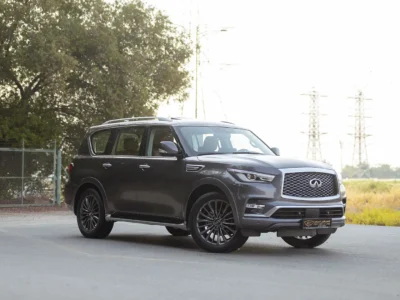 2023 Infiniti QX80 Sensory 5.6 Litres 8 Cylinders Petrol Engine Grey Brown SUV GCC
