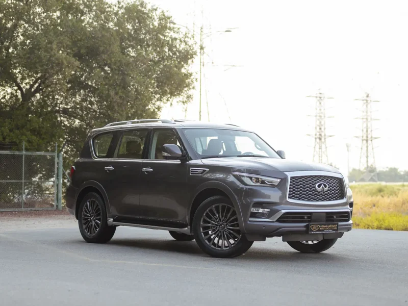 2023 Infiniti QX80 Sensory 5.6 Litres 8 Cylinders Petrol Engine Grey Brown SUV GCC