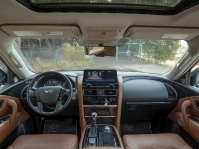 2023 Infiniti QX80 Sensory 5.6 Litres 8 Cylinders Petrol Engine Grey Brown SUV GCC