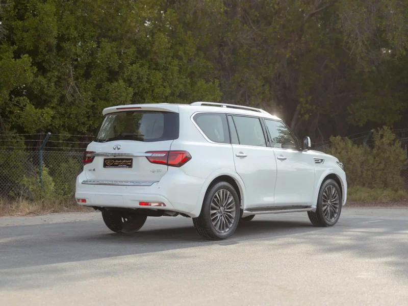 2023 Infiniti QX80 Sensory 5.6 Litres 8 Cylinders Petrol Engine White Brown SUV GCC