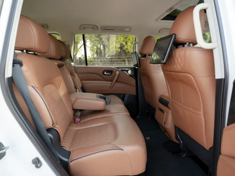 2023 Infiniti QX80 Sensory 5.6 Litres 8 Cylinders Petrol Engine White Brown SUV GCC