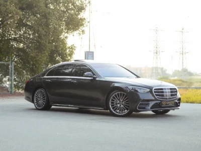 2021 Mercedes-Benz S-Class S 450 4MATIC 3.0L 6 Cylinders Petrol Engine Grey Brown Sedan