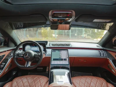 2021 Mercedes-Benz S-Class S 450 4MATIC 3.0L 6 Cylinders Petrol Engine Grey Brown Sedan